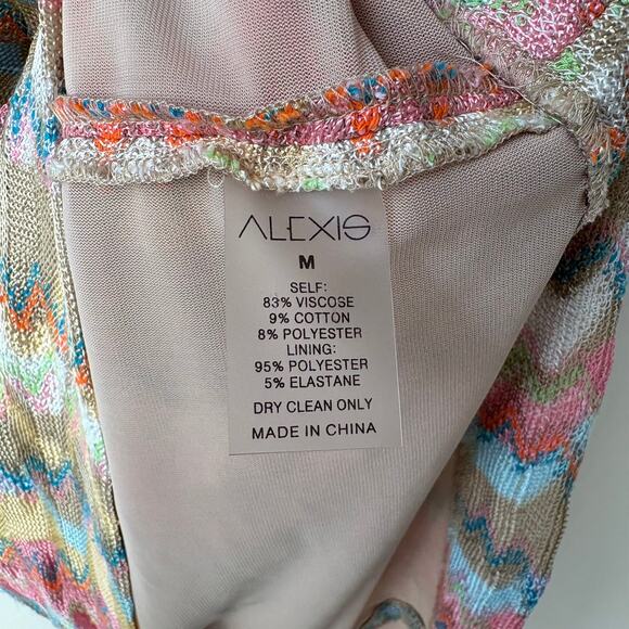 Alexis Dress Everest Knit Halter Mini Dress Multicolor Size M - Picture 8 of 9